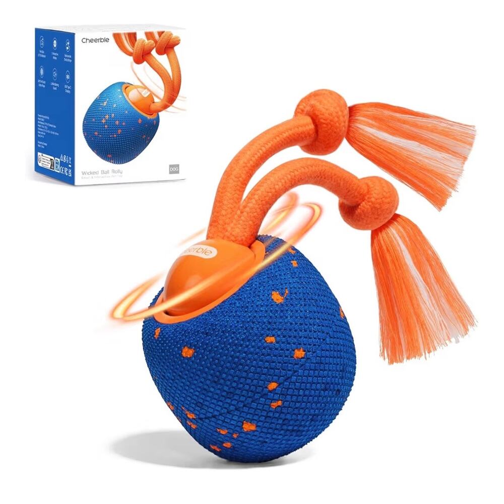 Cheerble Smart Interactive Dog Toy, Wicked Ball Rolly, Automatic Moving (C156)